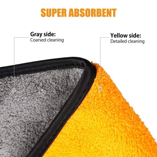 microfiber multi cleaning cloth ultra-thick microfiber cleaning cloth, multipurpose household kitchen towels, softer absorbent cleaning rags for house kitchen car glass stainless steel 40cm x 40 cm - Image 6