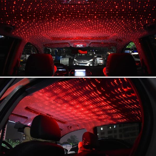 led galaxy star light | starry laser projector night light for home & car roof decoration - Image 3
