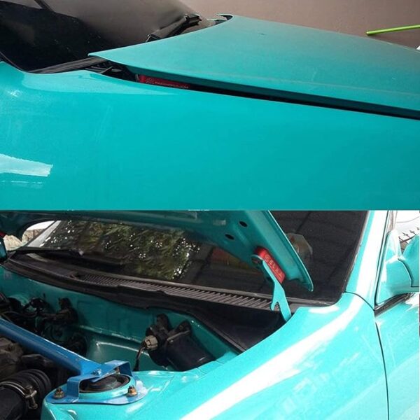 car hood spacer riser kit | vehicle hood bonnet vent space modification kit, aluminium alloy billet - Image 12