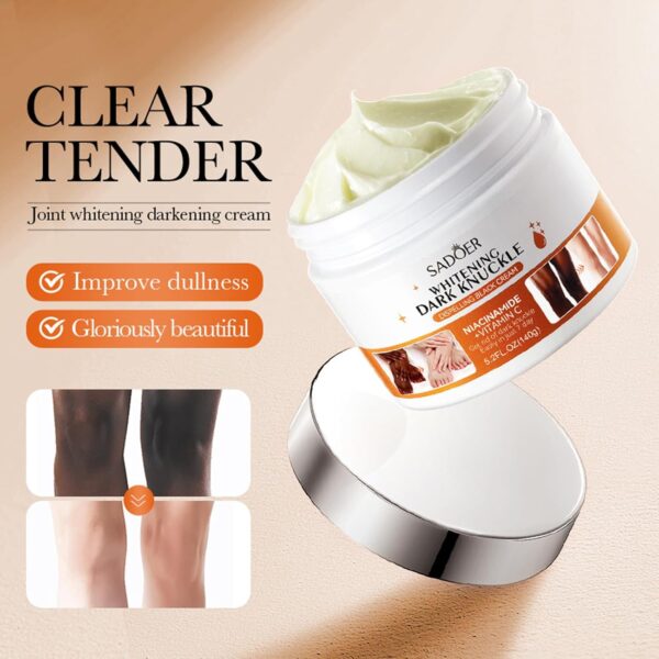 sadoer 7days vitamin c whitening dark knuckle black knee cream niacinamide vitamin c dark spot corrector remover 140g - Image 6