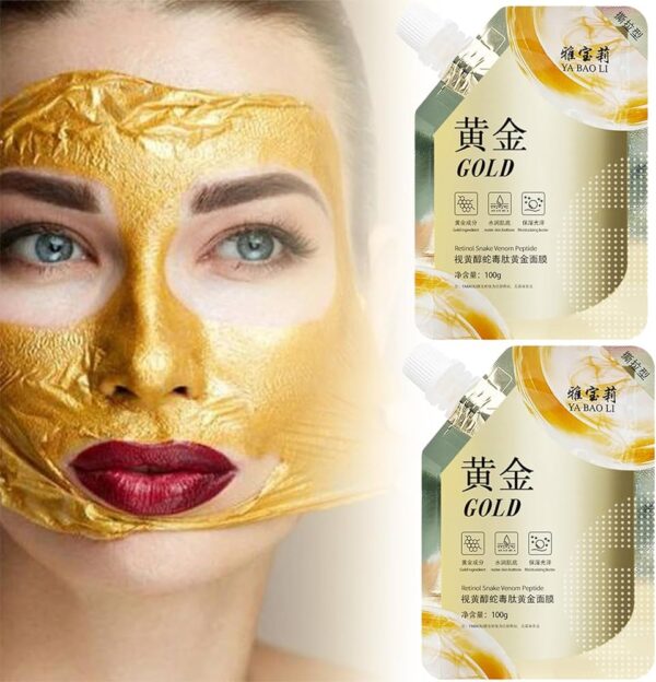 retinol snake venom peptide gold mask moisturizing anti-aging anti-wrinkle brightening oil control mask skin care 100g