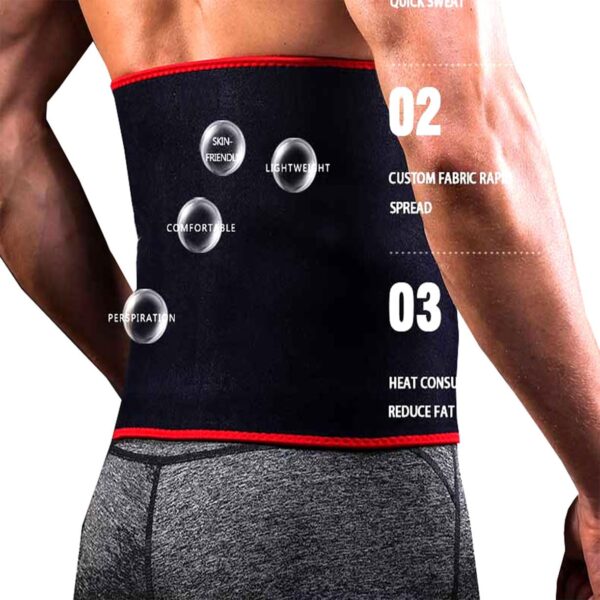 sn-460 smart care waist belt – spinal back support & weight reducing belt for back pain relief, slimming, and effective weight loss (skin-friendly fabric, free size) - Image 6