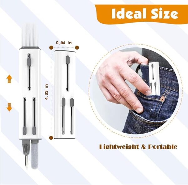 4 in 1 multi function cleaning pen for keyboard, mobile phone, camera, earbuds, earphones (random color) - Image 5