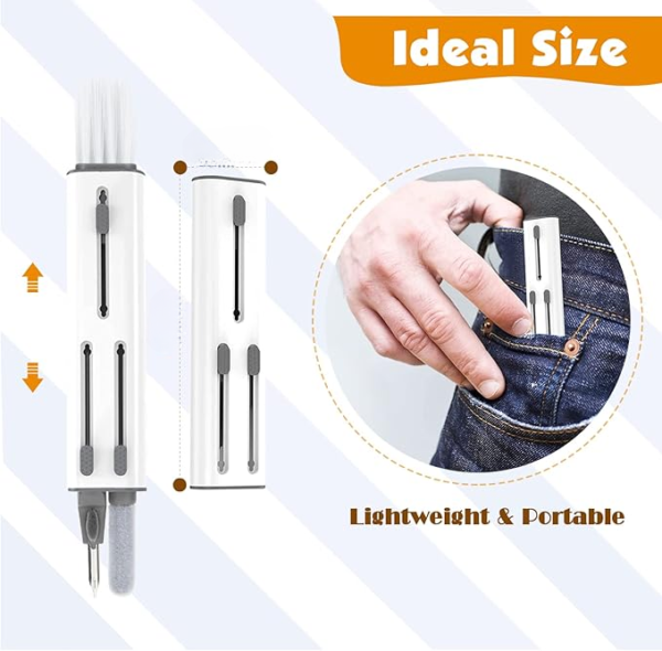 4 in 1 multi function cleaning pen for keyboard, mobile phone, camera, earbuds, earphones (random color) - Image 2