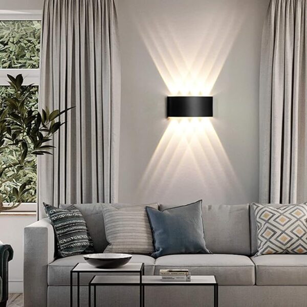 8 way 8 side outdoor waterproof wall light, fancy led light for wall, aluminium ip65 waterproof outdoor wall lamps - 8 watts - Image 8