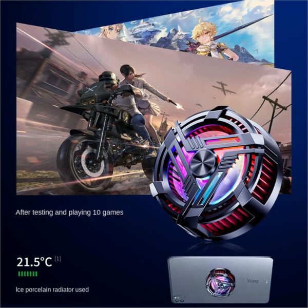 al-02 original mobile cooler magnetic phone cooler fan with rgb lights mobile cooler with semiconductor cooling chip, cooler for gaming - Image 4