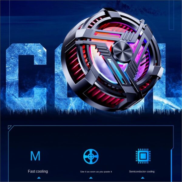 al-02 original mobile cooler magnetic phone cooler fan with rgb lights mobile cooler with semiconductor cooling chip, cooler for gaming - Image 3