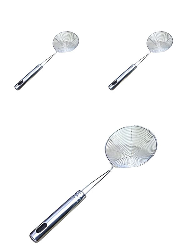 skimmer mesh deep fryer oil stainless steel strainer | frying jharni wire