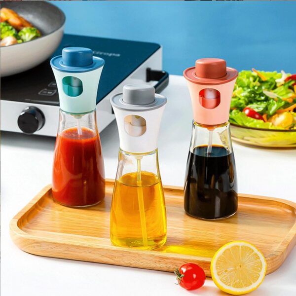oil spray dispenser / oil spray bottle pump for cooking, bbq, baking, frying, salad (random color) 170ml - Image 5