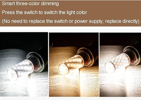 e14 led corn light lamp bulb | 3 in 1 light modes chandelier, candle led light for home & decoration - 12w/16w - Image 7
