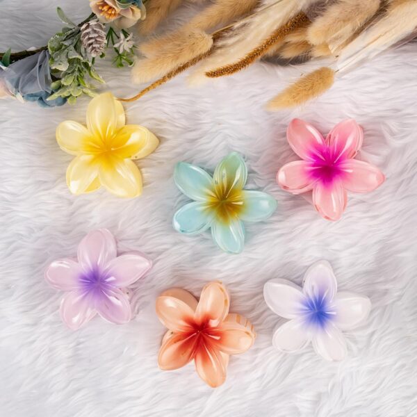 pack of 3 - flower hair clip colorful hair band for girls & women - Image 11