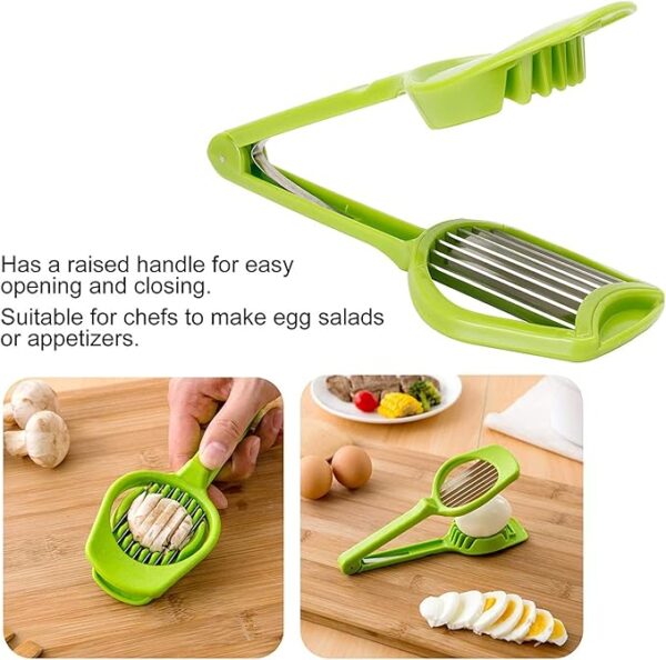 handheld egg slicer fruit cutter multifunction kitchen accessories (random color) - Image 5