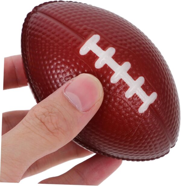 1 piece mini rugby footballs rugby footballs toy balls hand exercise ball (random color) - Image 6