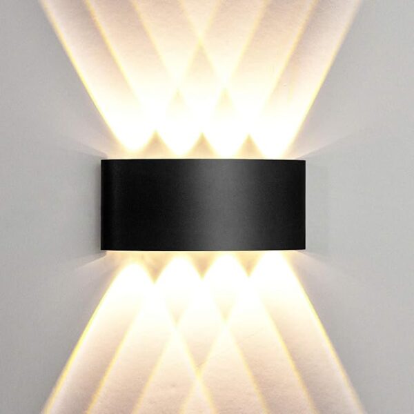 8 way 8 side outdoor waterproof wall light, fancy led light for wall, aluminium ip65 waterproof outdoor wall lamps - 8 watts