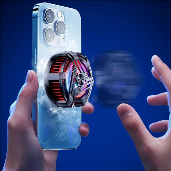 al-02 original mobile cooler magnetic phone cooler fan with rgb lights mobile cooler with semiconductor cooling chip, cooler for gaming - Image 5