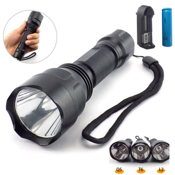 cobra tg usb charging led flashlight 200m - Image 6