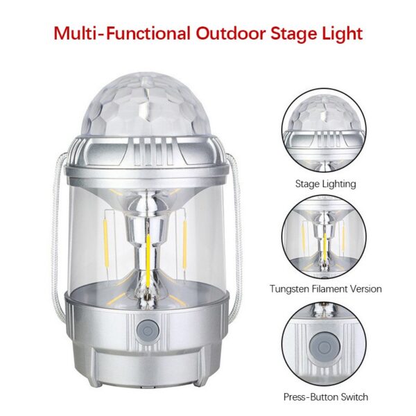 outdoor led table lamp home lighting night lights atmosphere stage lights portable camping lights (random color) - Image 12