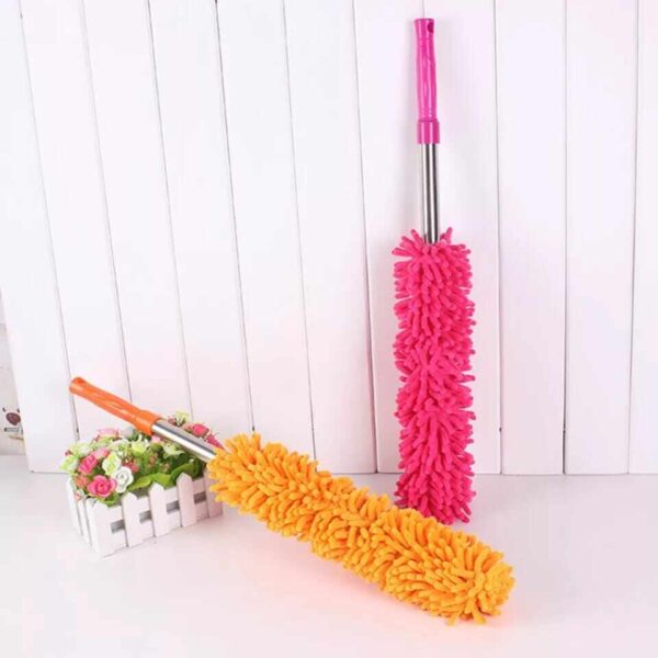 adjustable microfiber duster stretch extend telescopic feather duster home car furniture cleaning tools book cleaner  (random color) - Image 5