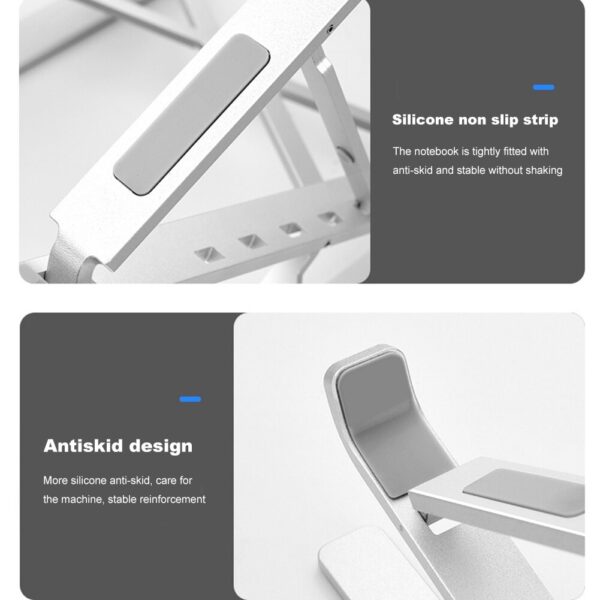 adjustable portable folding notebook stand | foldable laptop stand | laptop table | best quality laptop stand - Image 4