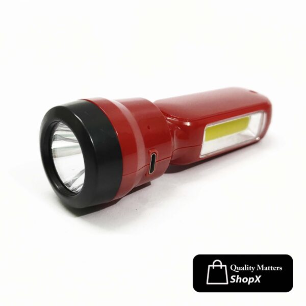 sd gold sd-8672a led mini lithium battery torch light portable rechargeable flashlights outdoor hiking camping compact torch lamp ( random color ) - Image 7