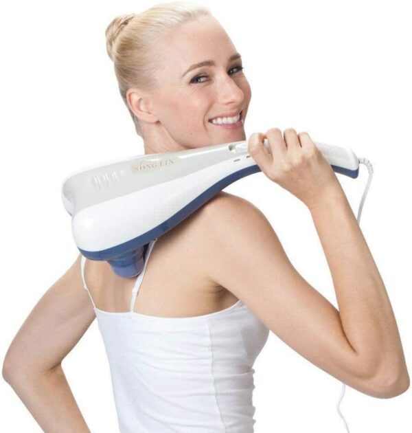 plastic 50 hz dual hand dolphin body massager | for body pain. - Image 3