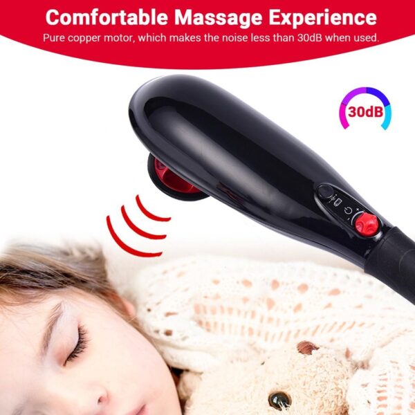 blue idea rechargeable cordless massager with different heads | deep massager for muscles neck cordless electric body massager - Image 6