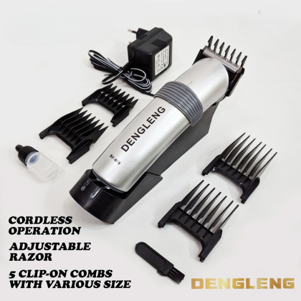 dengleng rf-609r rechargeable hair and beard shaving machine for men and grooming