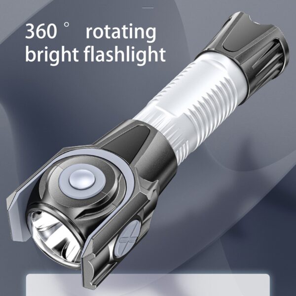 360 degree rotating flashlight outdoor led flashlight rechargeable torch for camping outdoor emergency use - Image 9