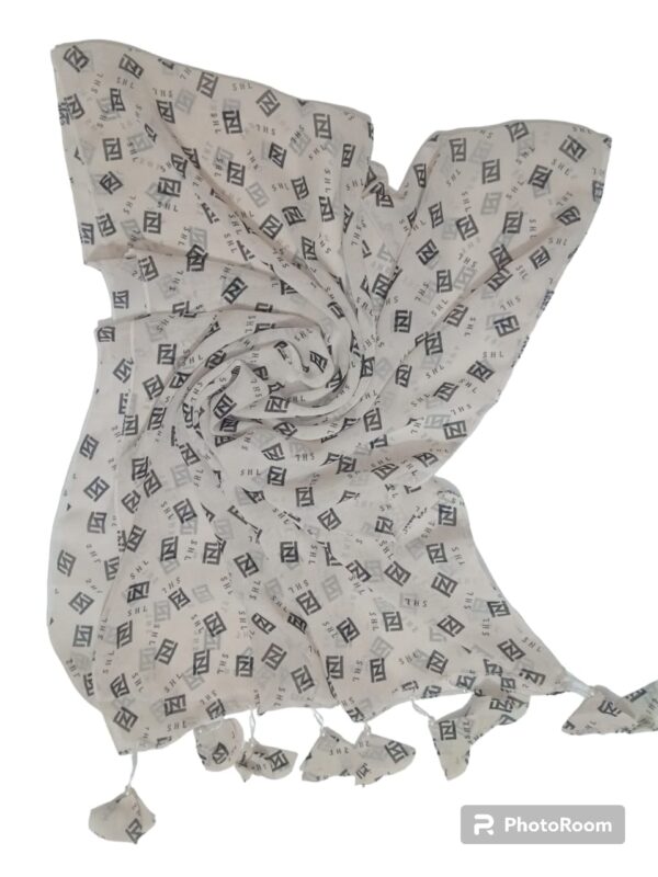 chiffon dill printed stoller / scarf (design 1) - Image 3