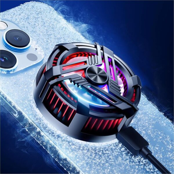 al-02 original mobile cooler magnetic phone cooler fan with rgb lights mobile cooler with semiconductor cooling chip, cooler for gaming
