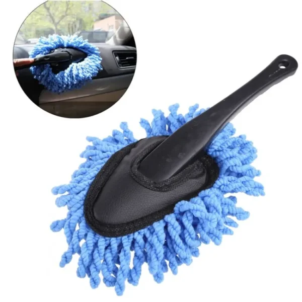 car wash microfiber cleaning brush car collector cleaning dusts mop bristles strong water absorption vehicle cleaning wax mop brush, home cleaning used dust removal dusting tool (random colors) - Image 3