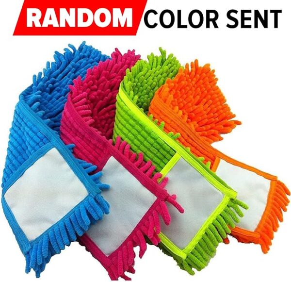 universal microfiber mop duster pads head | refill replacement micro fiber cloth  (random color) - Image 10