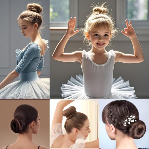 hair bun maker french twist hair fold wrap snap for hair easy bun hair tool ballet bun for kids and women(random color) - Image 4