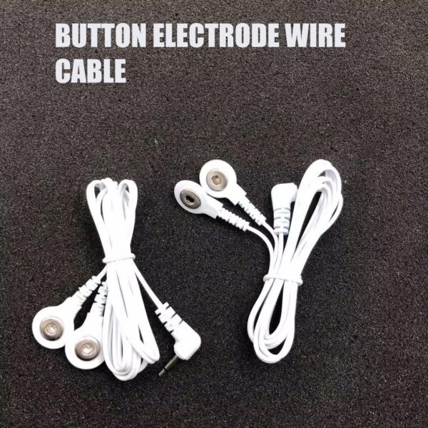 1 piece tense lead/cable button type use for tense massager accessories button electrode wire cable - Image 3