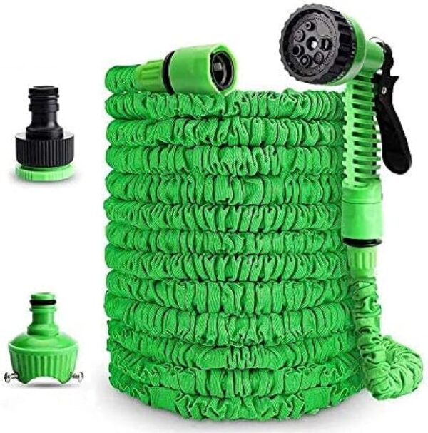 magic hose pipe | water spray | pressure water spray jet gun |  expandable, flexible garden water hose for car wash, bike wash, home and garden 150 ft (random color) - Image 4
