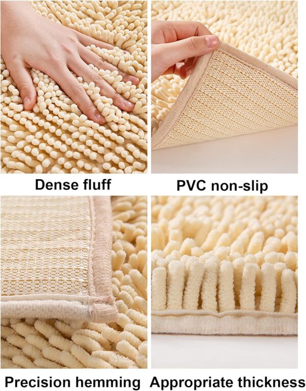 nonslip water absorbent microfiber  door away mats 40x60cm (random color) - Image 4