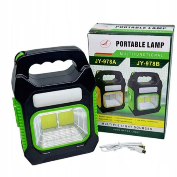 jy-978a solar portable lamp multi functional for outdoor hiking long range light(random color) - Image 3