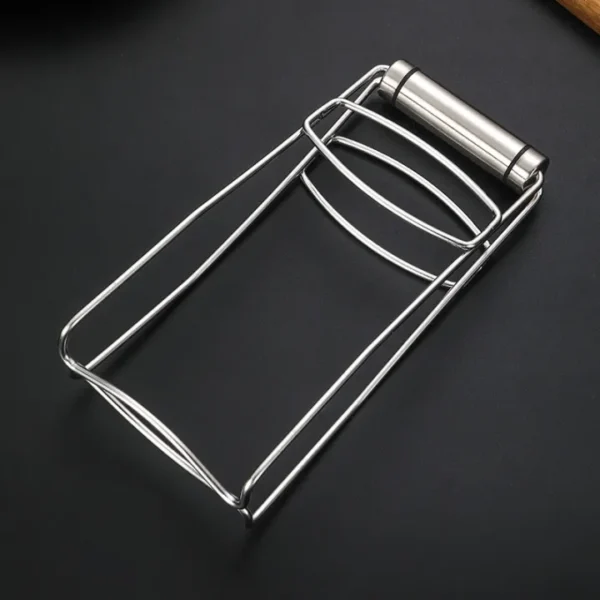 non-slip stainless steel multifunctional hot plate clip dish tray bowl holder gripper clamp kitchen tools - Image 4