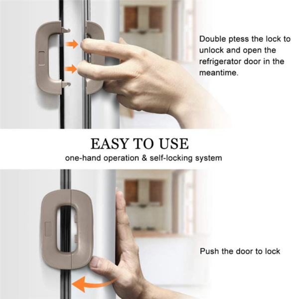 home refrigerator door lock, child proof refrigerator door lock (random color) - Image 5