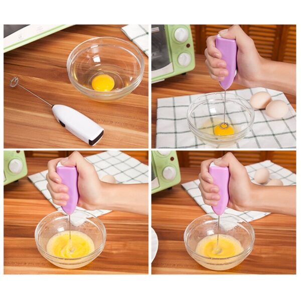 multipurpose electric coffee beater handheld mini blenders coffee mixer milk foamer portable egg whisk (random color) - Image 9