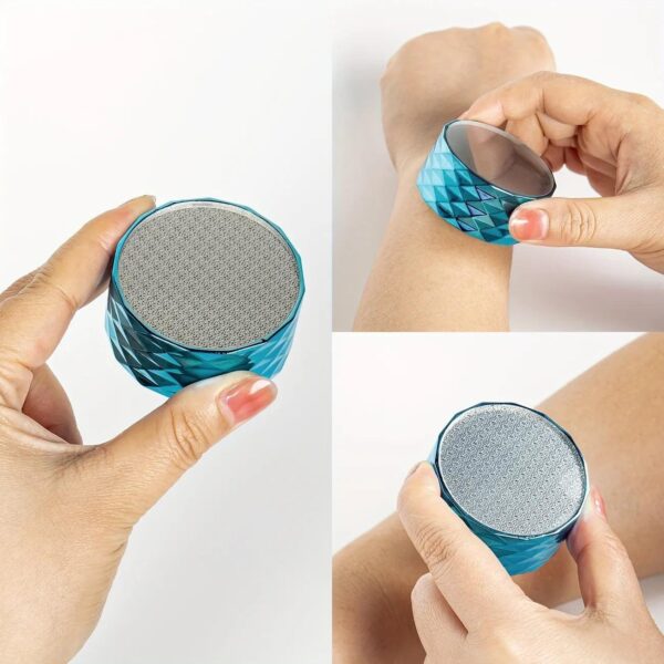 (nw000298) 3 in1 manicure pedicure epilator double sided nano sanding skinning feet nail sharpner cleanse, scrub, file and buff(random color)