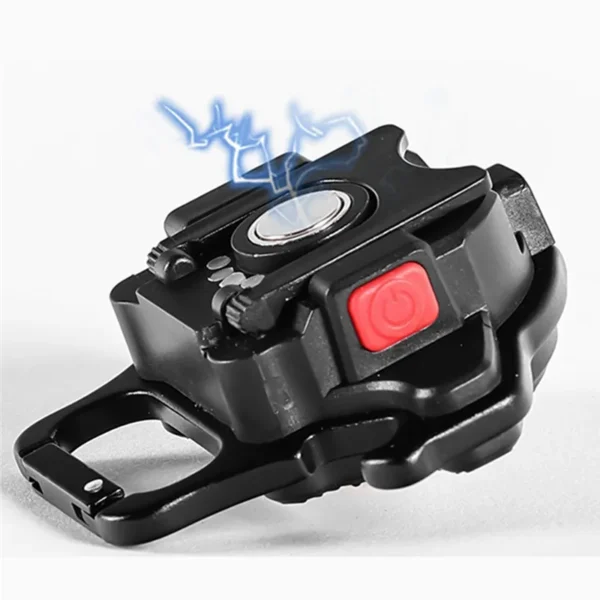 cob rechargeable keychain light with built-in battery, type-c charging, bottle opener, battery indicator, magnet & 6 lighting modes - Image 3