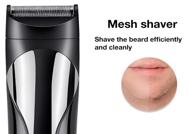 shiinon sh-1711, face, hair and body - multi grooming kit sh 1711 hair trimmer, beard trimmer, ear & nose trimmer head shaver full body grooming kit (random color) - Image 6