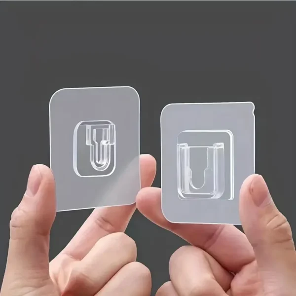 transparent double sided adhesive hooks for bathroom kitchen office hanging - Image 4