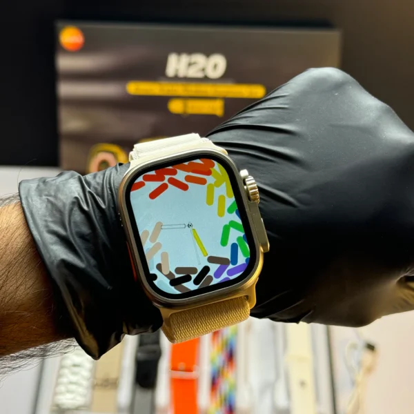 long battery h20 ultra smartwatch 10 in 1 + free airpods - Image 5