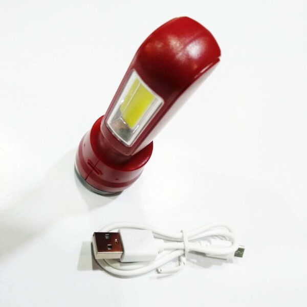 sd gold sd-8672a led mini lithium battery torch light portable rechargeable flashlights outdoor hiking camping compact torch lamp ( random color ) - Image 3