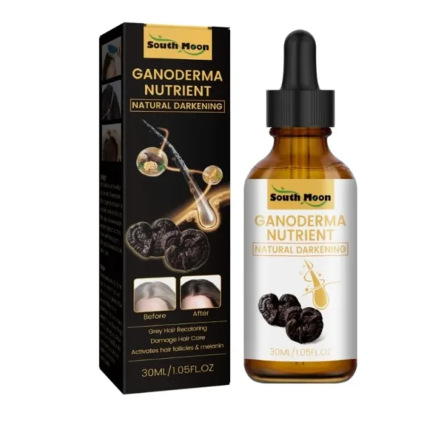 natural gandoderma anti greying hair darkening serum for your hair care nutrient natural darkening - Image 8
