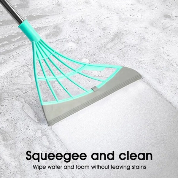 magic broom window washing wiper silicone broom floor cleaning  (random color ) - Image 5
