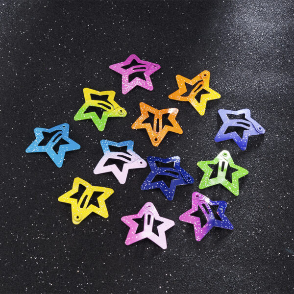 pack off 06  star design girl hair clip | hair clip for women | best quality hair clip ( random color ) - Image 14