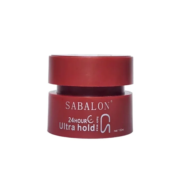 sabalon hair wax 24 hour professional styling system , hair styling wax for ultra hold sculpting 100ml red - Image 3